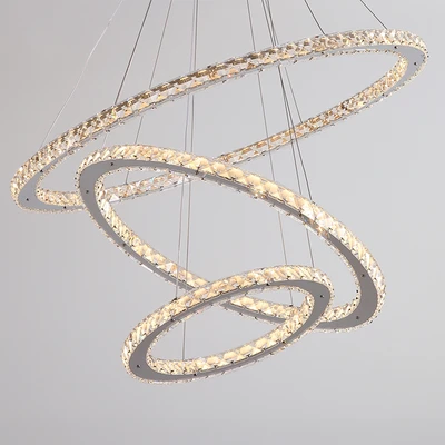 Gambar Informa Leah Lampu Gantung Hias LED 3L 63 Watt Warm White - Silver Chrome