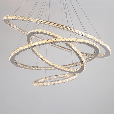 Gambar Informa Leah Lampu Gantung Hias LED 4L 98 Watt Warm White - Silver Chrome