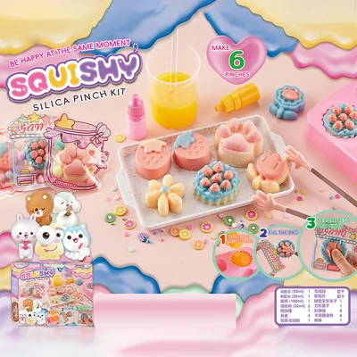 Gambar Kiddy Fun Set Squishy Silica Pinch Kit Pastry - Mix