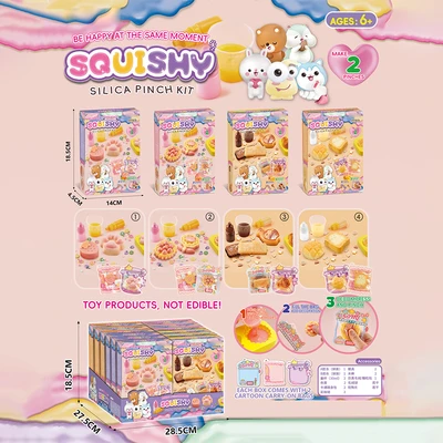 Gambar Kiddy Fun Set Squishy Silica Pinch Kit Random