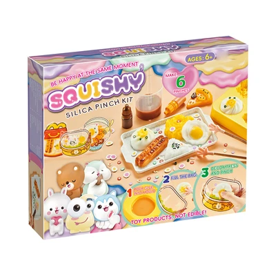 Gambar Kiddy Fun Set Squishy Silica Pinch Kit Breakfast - Mix