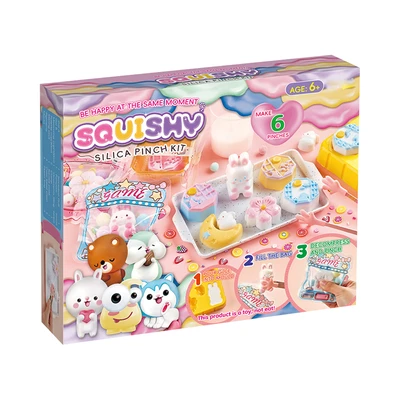 Gambar Kiddy Fun Set Squishy Silica Pinch Kit Moon Cake - Mix