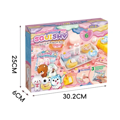 Gambar Kiddy Fun Set Squishy Silica Pinch Kit Moon Cake - Mix