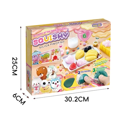 Gambar Kiddy Fun Set Squishy Silica Pinch Kit Fruits - Mix