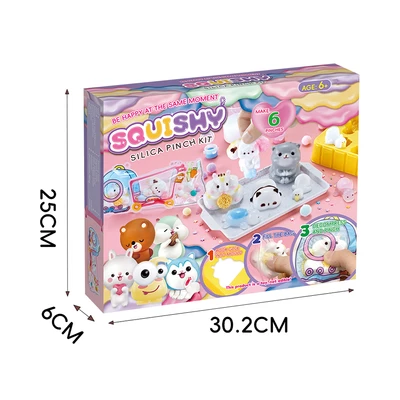 Gambar Kiddy Fun Set Squishy Silica Pinch Kit Animals - Mix
