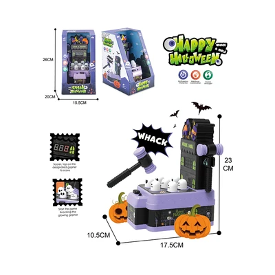 Gambar Kiddy Fun Playset Happy Halloween Whack A Mole Machine - Mix