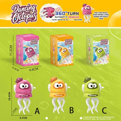 Gambar Kiddy Fun Minifigure Wind Up & Down Dancing Octopus Random