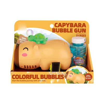 Gambar Kiddy Fun Bubble Gun Multi Hole Capybara - Cokelat