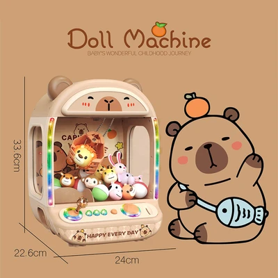 Gambar Kiddy Fun Playset Capybara Doll Machine - Cokelat