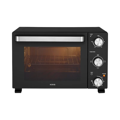 Gambar Kris Oven Toaster Duoglass 22 Liter - Hitam