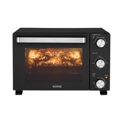 Gambar Kris Oven Toaster Duoglass 22 Liter - Hitam