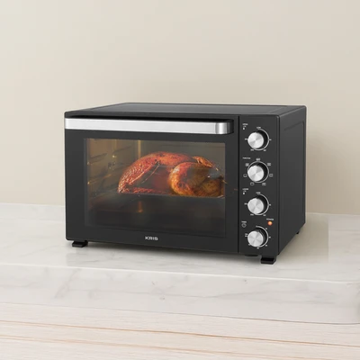 Gambar Kris Oven Toaster Duoglass 48 Liter - Hitam