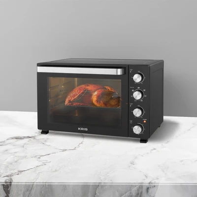 Gambar Kris Oven Toaster Duoglass 60 Liter - Hitam