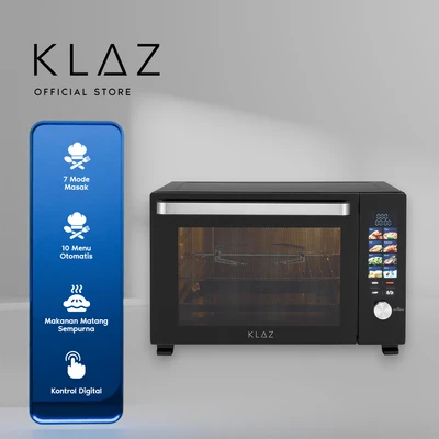 Gambar Klaz Oven Toaster Duoglass Digital 38 Liter - Hitam