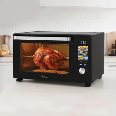 Gambar Klaz Oven Toaster Duoglass Digital 38 Liter - Hitam