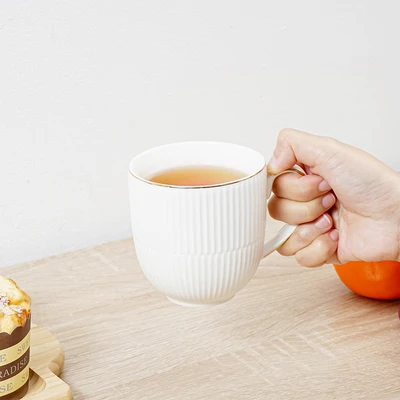 Gambar Appetite Hera Mug Porcelain 360 ml Set 4 pcs - Putih