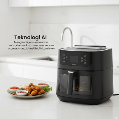 Gambar Klaz Culinapro Air Fryer Smart 8 Liter 1200 watt - Hitam