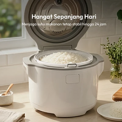 Gambar Klaz Koji Rice Cooker 1 Liter - Putih