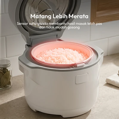 Gambar Klaz Koji Rice Cooker 1 Liter - Putih