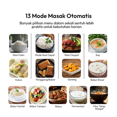 Gambar Klaz Vapori Rice Cooker Low Sugar 1.8 Liter - Putih
