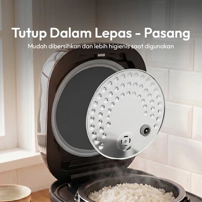 Gambar Klaz Vapori Rice Cooker Low Sugar 1.8 Liter - Putih