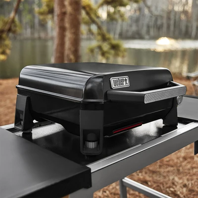 Gambar Weber Pemanggang Gas Slate 1 Tungku - Hitam