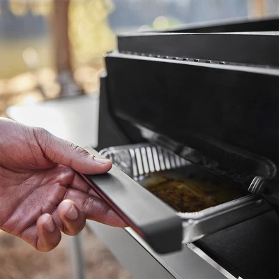 Gambar Weber Pemanggang Gas Slate 1 Tungku - Hitam