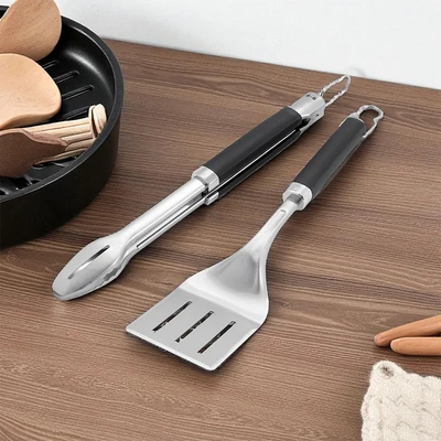 Gambar Weber Spatula & Penjepit Set 2 pcs - Hitam/Silver