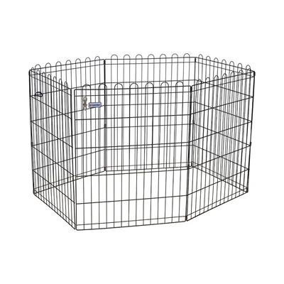 Gambar Cavea Playpen Hewan Round Top 61x79 cm - Hitam