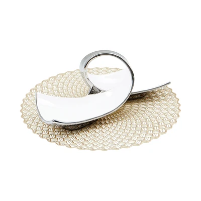 Gambar Appetite Lacer Tatakan Piring Net Round 38x38 cm 4 pcs - Gold