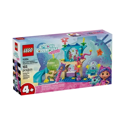 Gambar LEGO Gabbys Dollhouse Mermaid Gabbys Aquarium Adventure Set 103 Pcs 11204 - Mix