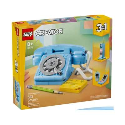 Gambar LEGO Creator 3 In 1 Retro Telephone Set 383 Pcs 31174 - Biru