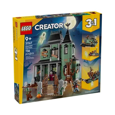 Gambar LEGO Creator 3 In 1 Haunted Mansion Set 736 Pcs 31167 - Hijau