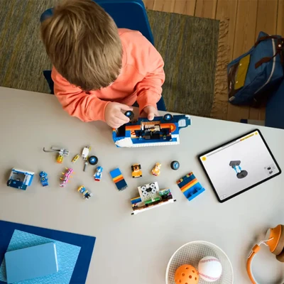 Gambar LEGO Sonic The Hedgehog Team Sonic Command Truck Set 747 Pcs 77006 - Biru