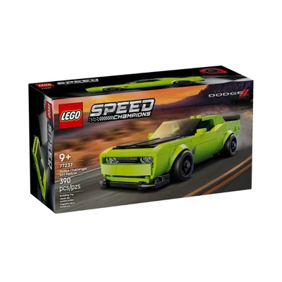 Gambar LEGO Speed Champions Dodge Challenger Srt Hellcat Set 390 Pcs 77237 - Hijau