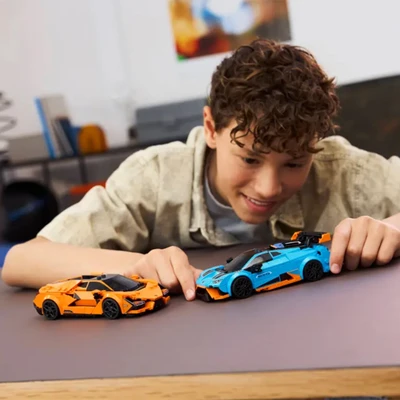 Gambar LEGO Speed Champions Lamborghini Revuelto & Huracan Sto Set 607 Pcs 77238 - Mix