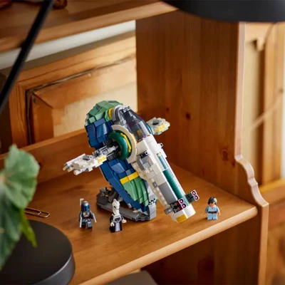 Gambar LEGO Star Wars Jango Fetts Starship Set 707 Pcs 75433 - Mix