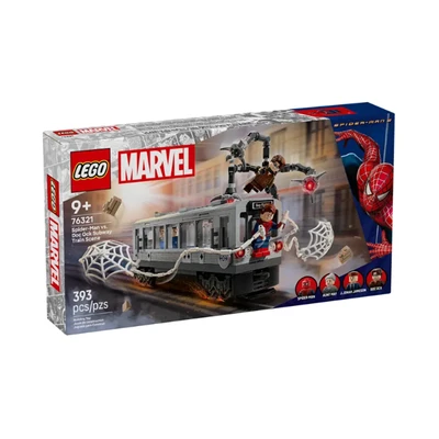 Gambar LEGO Marvel Spiderman Vs Doc Ock Subway Train Scene Set 393 Pcs 76321 - Mix