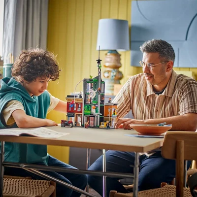 Gambar LEGO Marvel Spiderman Vs Oscorp Set 808 Pcs 76324 - Mix