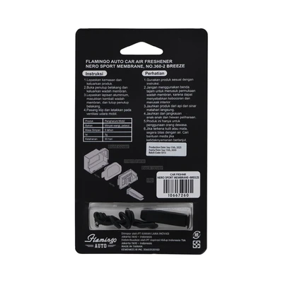 Gambar Flamingo Breeze Pengharum Mobil Nero Sport Membrane - Hitam