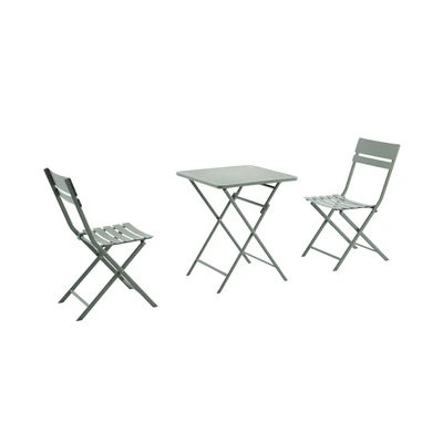 Gambar Soleil Luxa Kursi & Meja Lipat Teras Bistro Set 3 pcs - Hijau