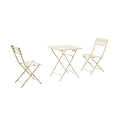 Gambar Soleil Luxa Kursi & Meja Lipat Teras Bistro Set 3 pcs - Kuning