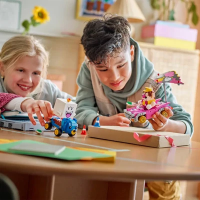 Gambar LEGO Super Mario Kart Wario & King Boo Set 512 Pcs 72038 - Mix