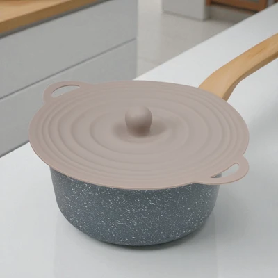 Gambar Culinart Tutup Panci Silikon Set 2 pcs - Abu-Abu