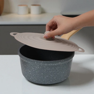 Gambar Culinart Tutup Panci Silikon Set 2 pcs - Abu-Abu
