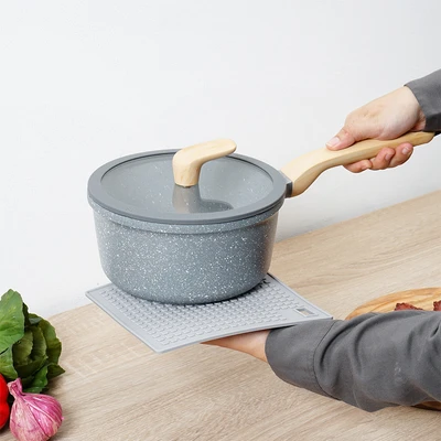 Gambar Culinart Tatakan Tahan Panas Multifungsi Square 18 cm - Abu-abu