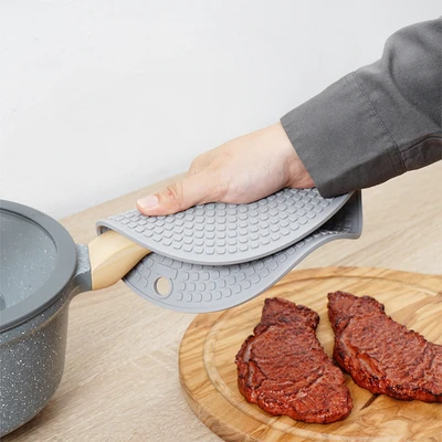 Gambar Culinart Tatakan Tahan Panas Multifungsi Round 18 cm - Abu-abu