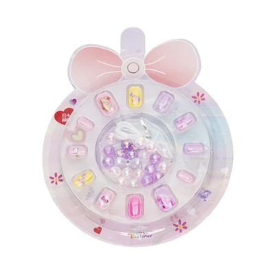 Gambar Pretty Missy Set 12 Pcs Kuku Palsu Anak - Pink