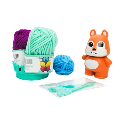 Gambar Pretty Missy Set Knitting Fox - Oranye