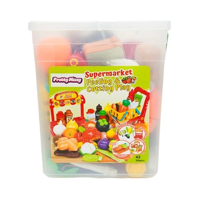 Gambar Pretty Missy Set Supermarket Peeling & Cutting Veggie Seafood Bucket - Mix